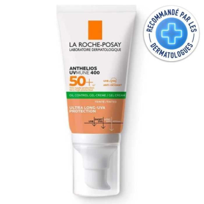 LA ROCHE POSAY OFFRE ANTHELIOS UVMUNE 400 GEL CREME OIL CONTROL TEINTE SPF 50 + EFFACLAR GEL MOUSSANT 50ML OFFERT